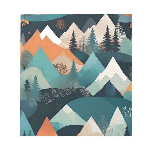 Gebirgskunst Notizblock (Vorderseite)