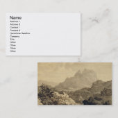 Gebirgslandschaft, c.1780 (Grau und Braunwäsche Visitenkarte (Vorne/Hinten)