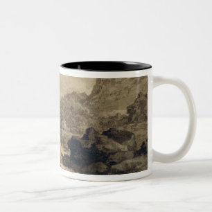 Gebirgslandschaft, c.1780 (Grau und Braunwäsche Zweifarbige Tasse