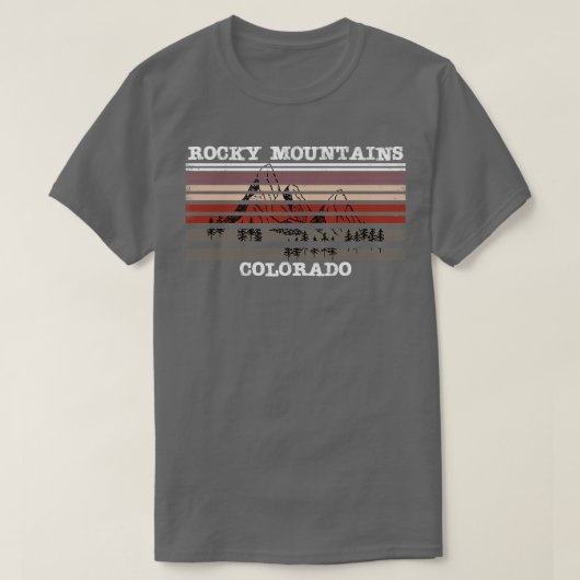 Gebirgslandschaft Colorado T-Shirt (Design vorne)