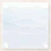 Gebirgslandschaft | die Schweiz Glasuntersetzer (Rückseite)