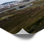 Gebirgslandschaft in Norwegenposter Poster (Ecke)