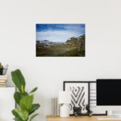 Gebirgslandschaft in Norwegenposter Poster (Heimbüro)