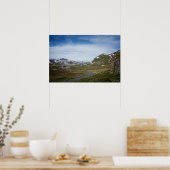 Gebirgslandschaft in Norwegenposter Poster (Küche)