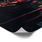 Gebirgslandschaft Malerei Poster (Ecke)