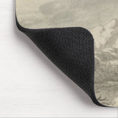 Gebirgslandschaft mit einem Wanderer Mousepad (Ecke)