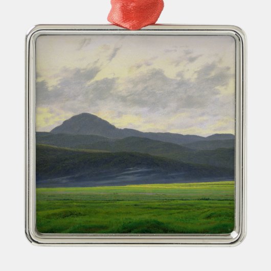 Gebirgslandschaft Ornament Aus Metall (Vorne)