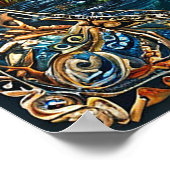 Gebirgslandschaft Poster (Ecke)