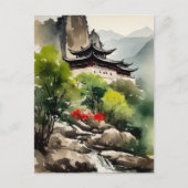 Gebirgslandschaft Postkarte (Vorderseite)