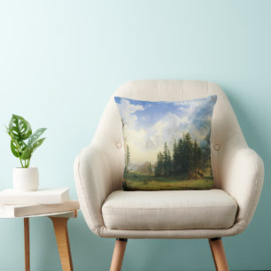Gebirgslandschaft von Albert Bierstadt Kissen