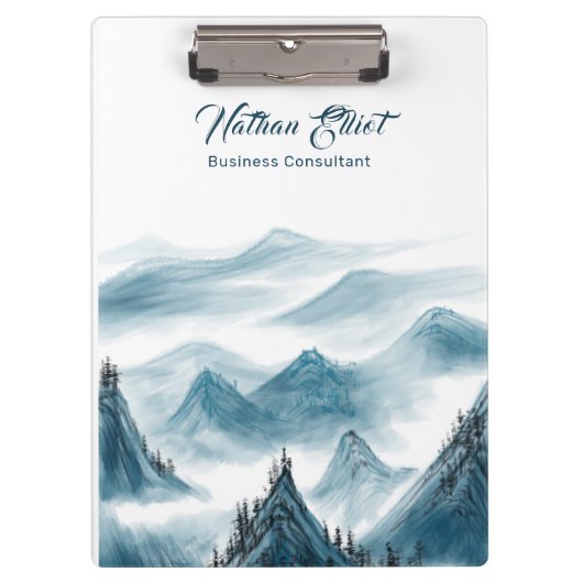 Gebirgslandschaften - Anführungszeichen hinzufügen Klemmbrett (Vorderseite)
