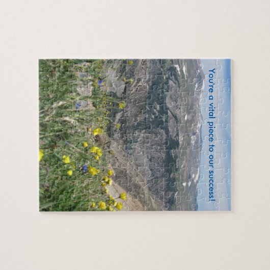 Gebirgslandschaftliches Puzzlespiel - "Sie sind Puzzle (Horizontal)