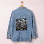 Gebirgslandschafts-Jeansjacke Jeansjacke (Hangar)