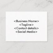 GebirgslandschaftsRetro Visitenkarte (Rückseite)