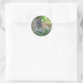 Gebirgslippe Runder Aufkleber (Tasche)