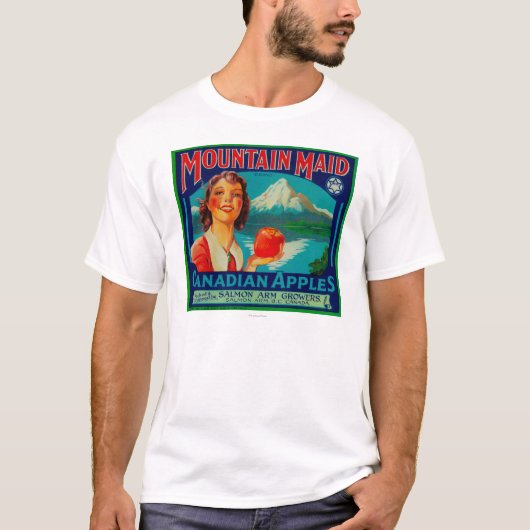 Gebirgsmädchen Apple LabelCanada T-Shirt (Vorderseite)