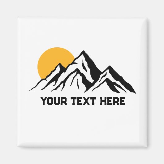 Gebirgsmalerei Gewohnte Wildheit Magnet (Vorne)