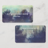 Gebirgsnebel-Kiefern Naturkunst Visitenkarte (Vorne/Hinten)