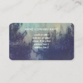 Gebirgsnebel-Kiefern Naturkunst Visitenkarte (Rückseite)