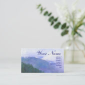 Gebirgsnebel-Visitenkarte Visitenkarte (Stehend Vorderseite)
