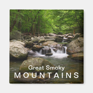 Gebirgsnebenfluß/Fluss- Great Smoky Mountains Magnet