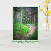 Gebirgspfad-Gruß-Karte Karte (Gelbe Blume)