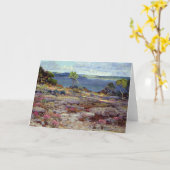 Gebirgspinken im Blut, geklappte Grußkarte Karte (Gelbe Blume)