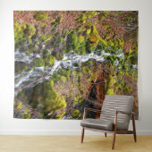 Gebirgsquelle Wasserfall.... Wandteppich (Beispiel (Horizontal))