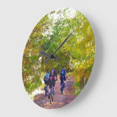 GEBIRGSradfahren Große Wanduhr (Winkel)