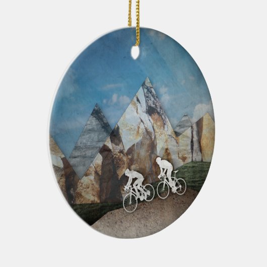 Gebirgsradfahren Keramikornament (Rechts)