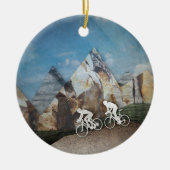 Gebirgsradfahren Keramikornament (Vorne)
