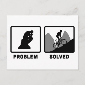 Gebirgsradfahren Postkarte