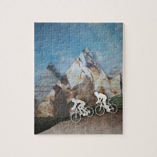 Gebirgsradfahren Puzzle (Vertikal)