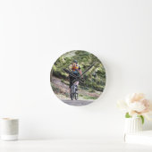 GEBIRGSradfahren Runde Wanduhr (Zuhause)