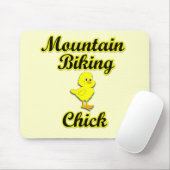 Gebirgsradfahrendes Küken Mousepad (Mit Mouse)