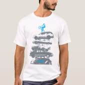 Gebirgsradfahrendes T-Shirt - Versuchsreiten (Vorderseite)