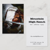 Gebirgsranch-Visitenkarten Visitenkarte (Vorne/Hinten)
