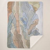 Gebirgsregionen Aquarellbahn Printmedien Sherpadecke (Vorderseite)