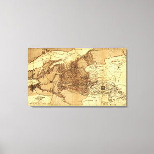 Gebirgsregions-Norden und westlich Peking-China Leinwanddruck