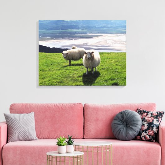 GEBIRGSSCHAFE LEINWANDDRUCK (Insitu (Wohnzimmer))