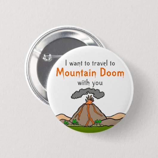 Gebirgsschicksals-Ferien Button (Vorne & Hinten)