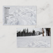 Gebirgsschnee schleppt Visitenkarte (Vorne/Hinten)