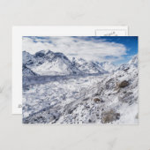 Gebirgsschnee u. Gletscher (Himalaja) Postkarte (Vorne/Hinten)