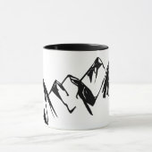 Gebirgsschwarze u. weiße Tasse (Zentrum)