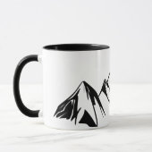 Gebirgsschwarze u. weiße Tasse (Links)