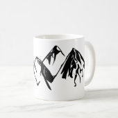 Gebirgsschwarze u. weiße Tasse (VorderseiteRechts)