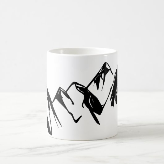 Gebirgsschwarze u. weiße Tasse (Mittel)