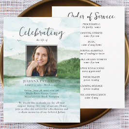 Gebirgssee - Bestattungsorden des Serviceprogramms Einladung