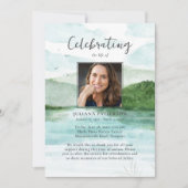 Gebirgssee - Bestattungsorden des Serviceprogramms Einladung (Vorderseite)