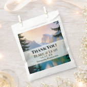 Gebirgssee Personalisierte Gastgeschenk Hochzeit Geschenktütchen (Ausgeschnitten)